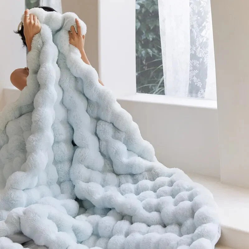 Soft Faux Fur Throw Blanket Kalsten
