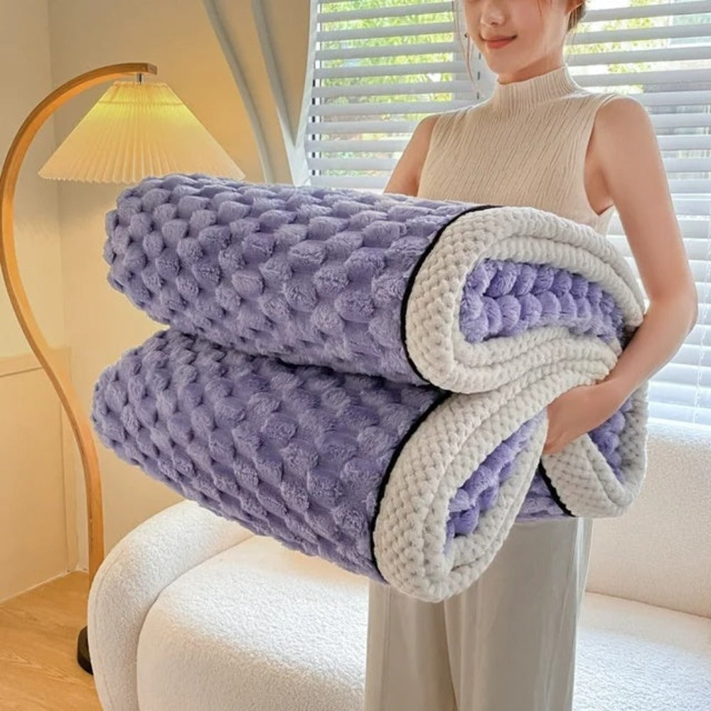 Plush Fleece Soft Throw Blanket Kalsten