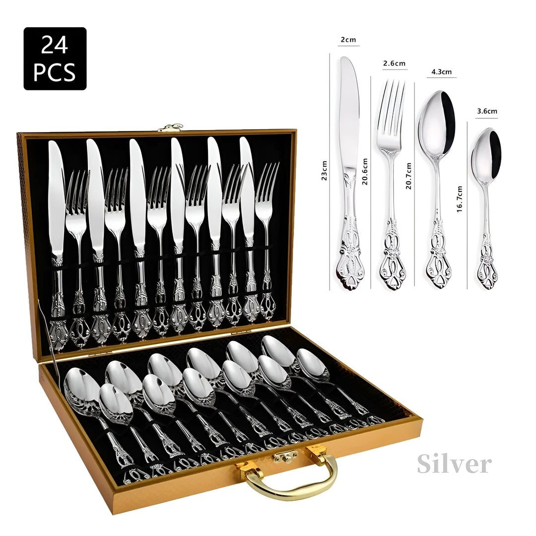 Luxury 24-piece cutlery set - RoyalCutlery