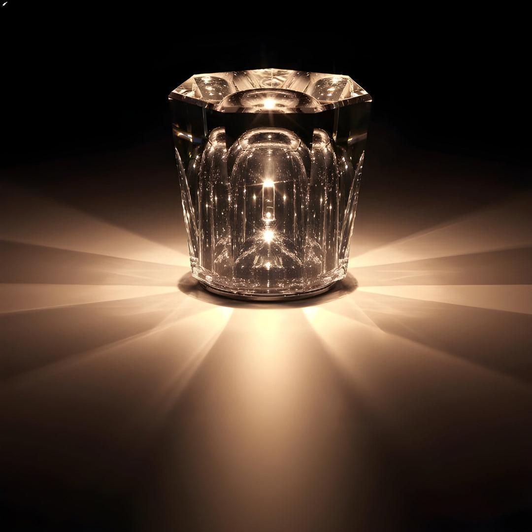 Luxury Rechargeable Diamond Crystal Table Lamp - Lumière Diamond | Kalsten