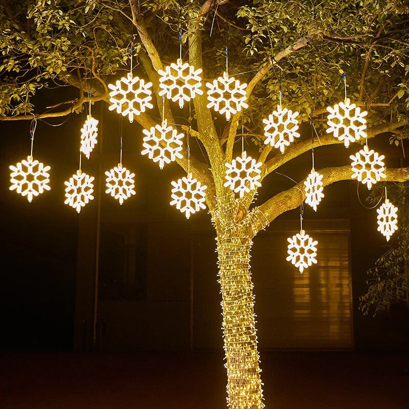 Outdoor LED Snowflake Christmas Lights Noxord