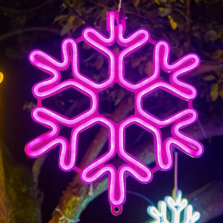 Outdoor LED Snowflake Christmas Lights Noxord