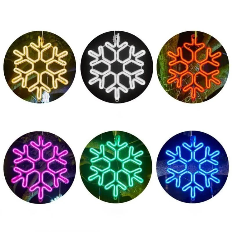 Outdoor LED Snowflake Christmas Lights Noxord