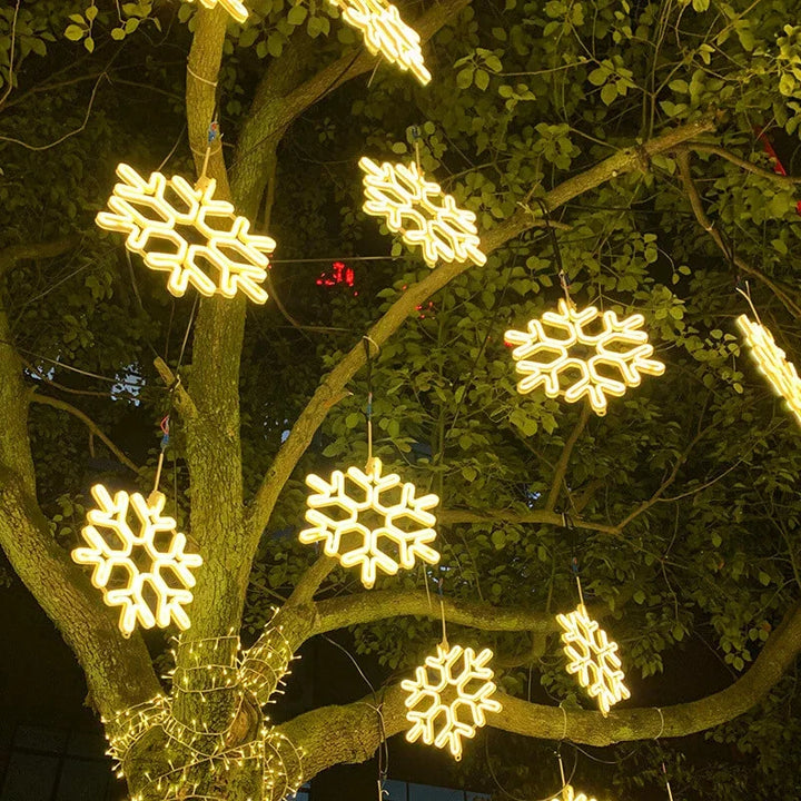 Outdoor LED Snowflake Christmas Lights Noxord