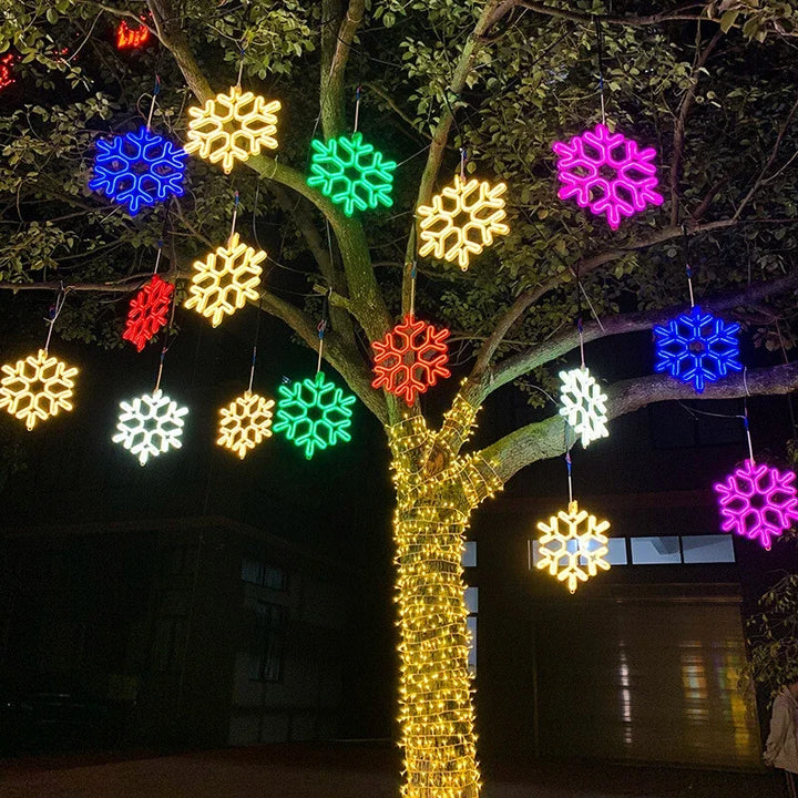 Outdoor LED Snowflake Christmas Lights Noxord
