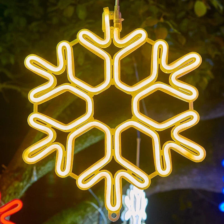 Outdoor LED Snowflake Christmas Lights Noxord