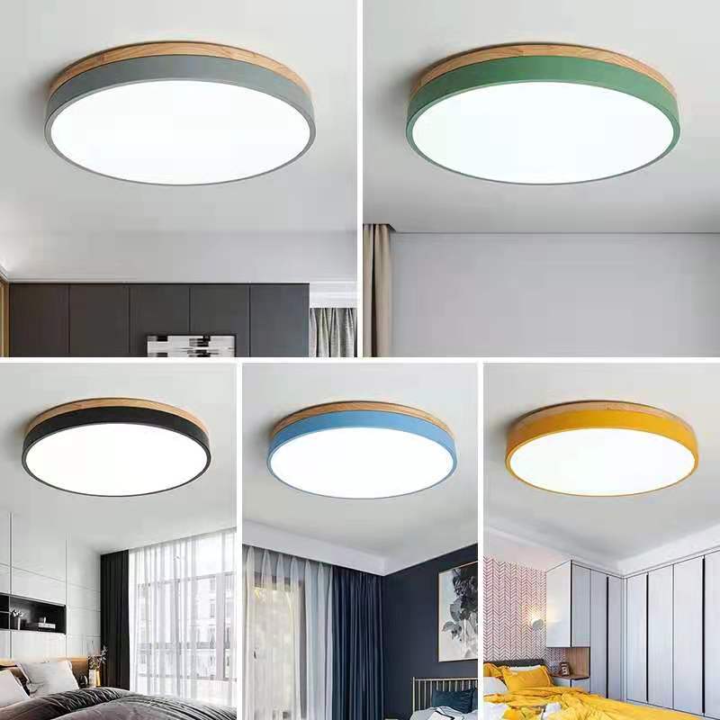 Wood LED Recessed Ceiling Light Noxord