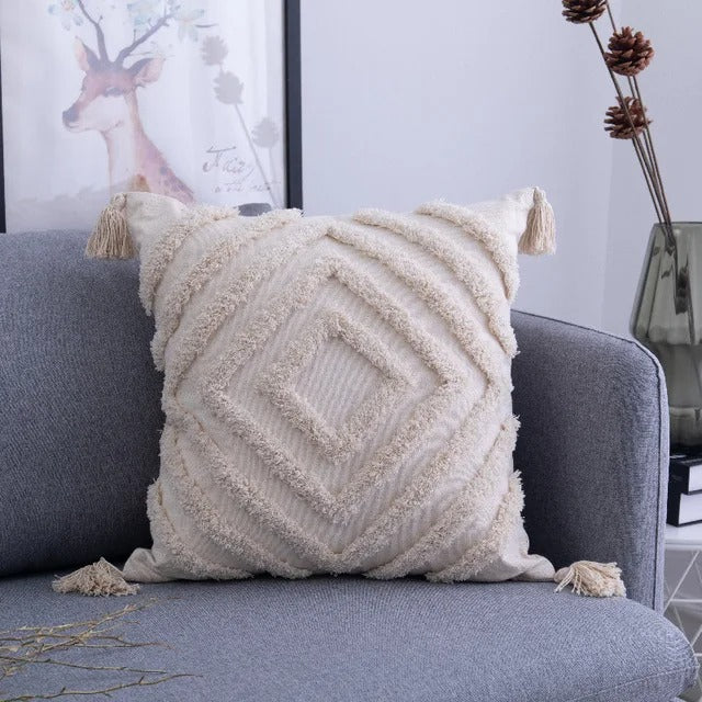 Boho Tufted Cushion Cover - Moroccan Flair for Your Interior Noxord