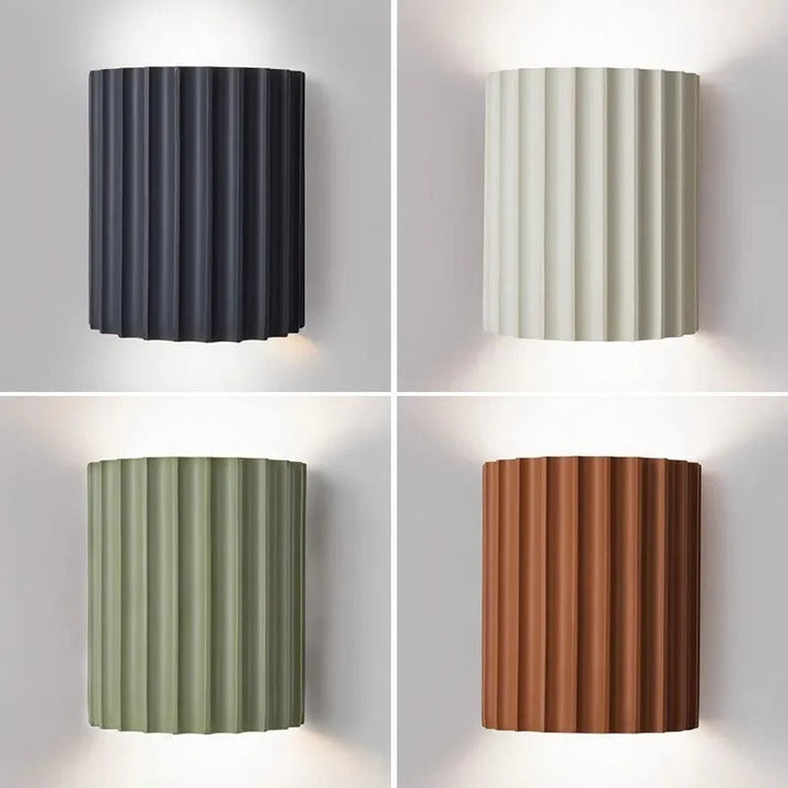 Kalsten | Minimalist Groove Wall Lamp | Resin, Up and Down