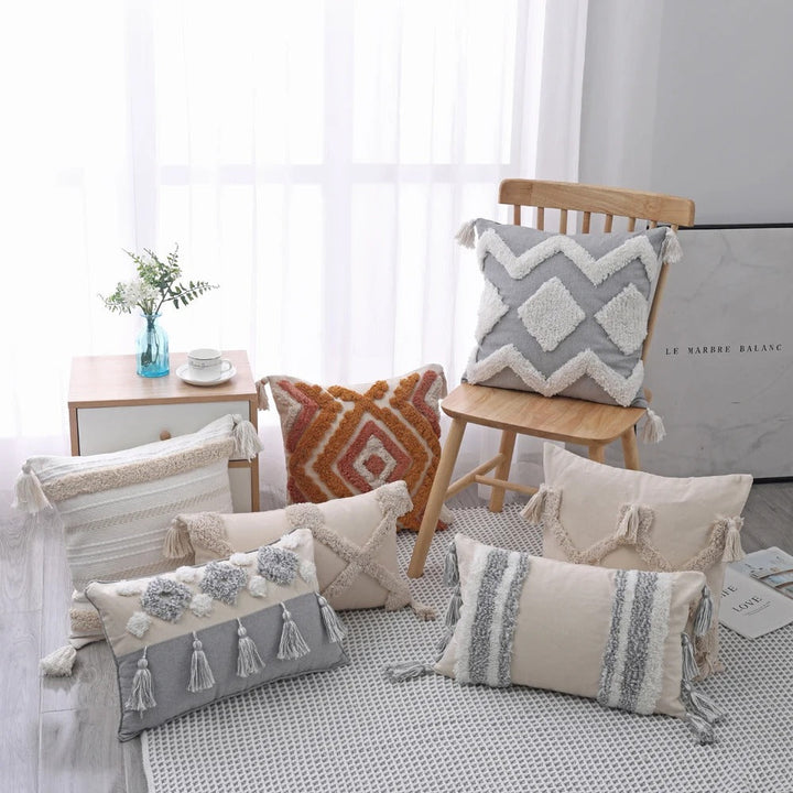 Boho Tufted Cushion Cover - Moroccan Flair for Your Interior Noxord