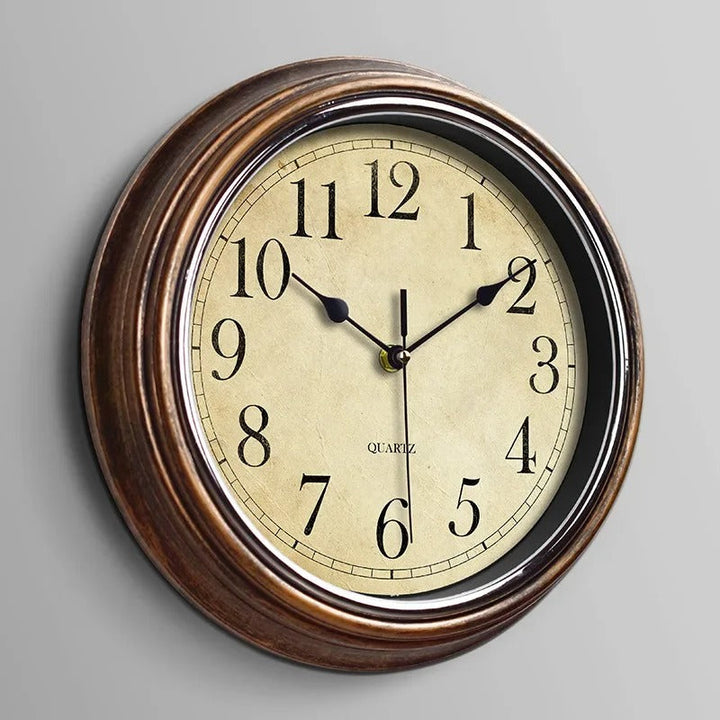 Kalsten | HoutTijd Classic Wall Clock – Stylish wooden second hand clock with silent movement