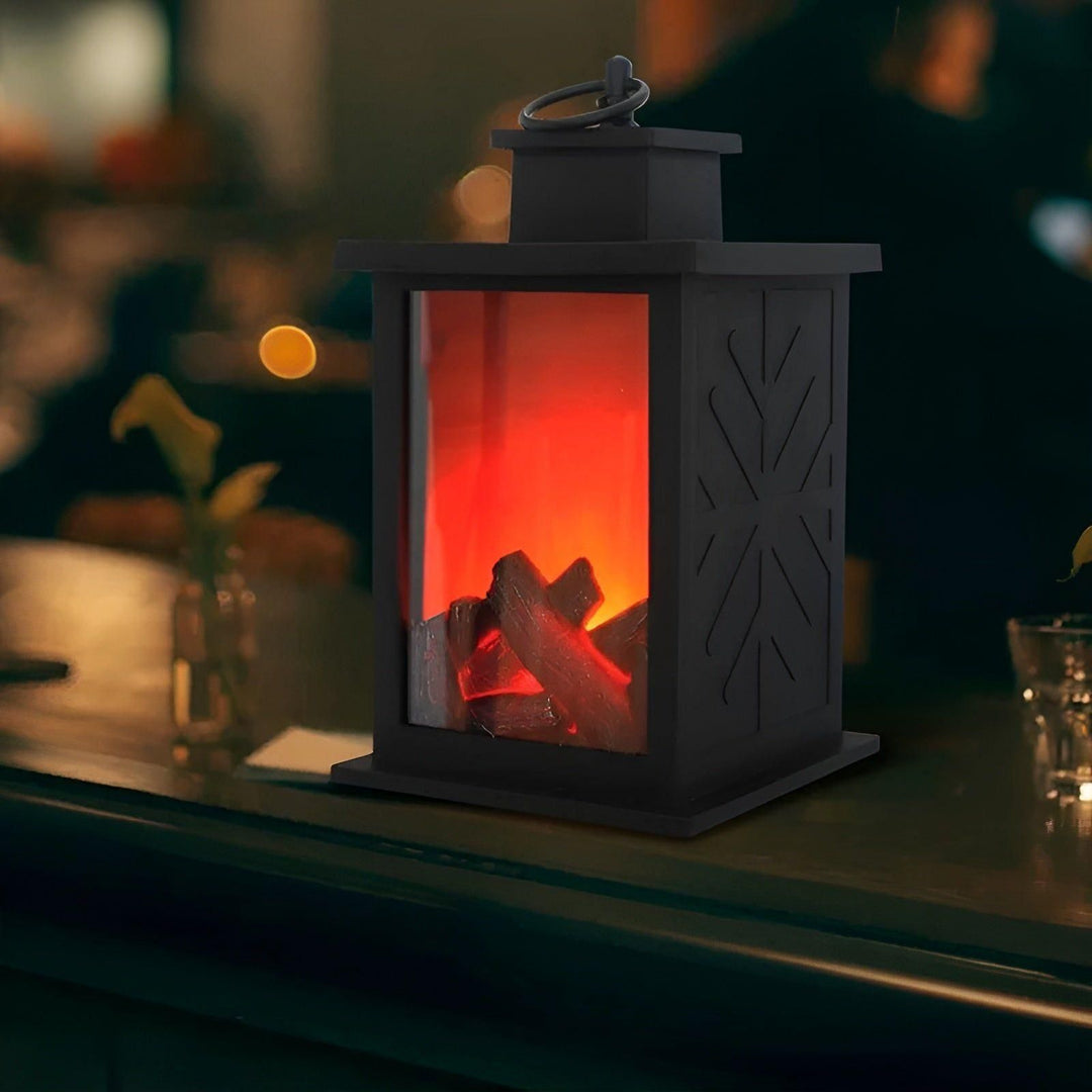 RadiantFlame LED Lantern – Realistic Flame Table Lamp for Cosy Ambient Lighting | Kalsten