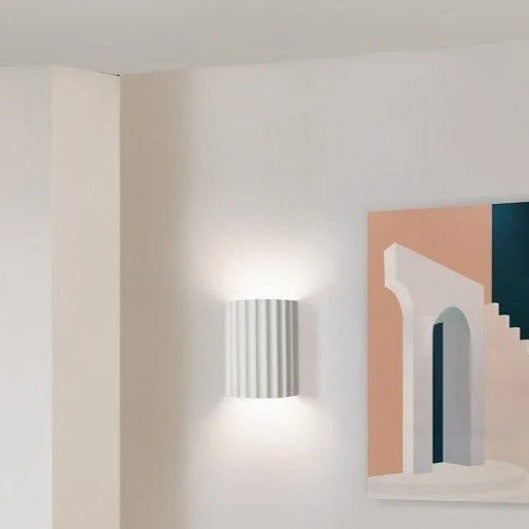 Minimalist Groove Wall Lamp | Resin, Up and Down | Kalsten