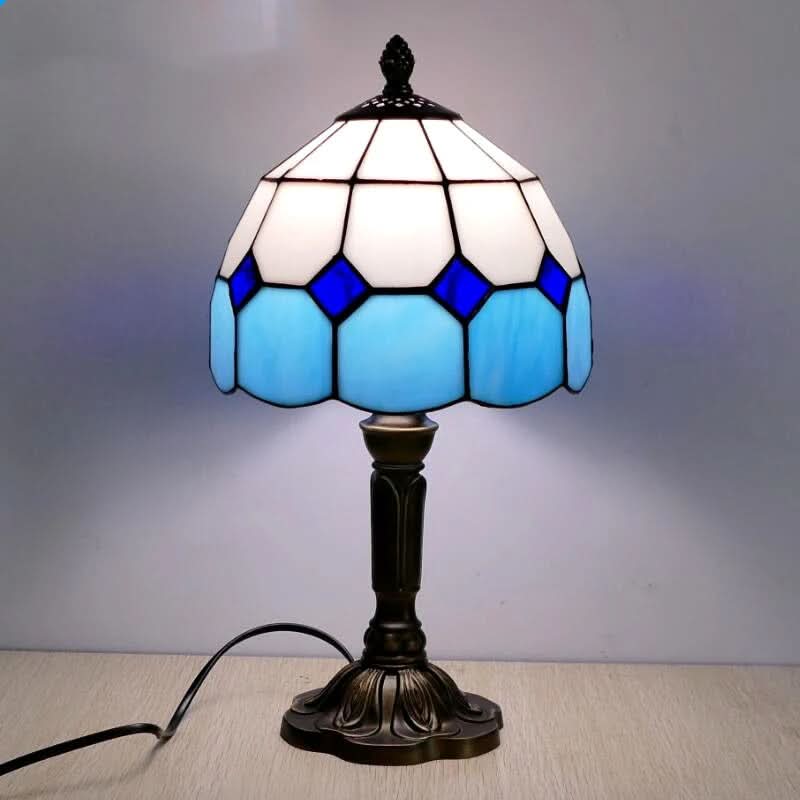 Retro Baroque Tiffany Glass LED Table Lamp E27 | Kalsten