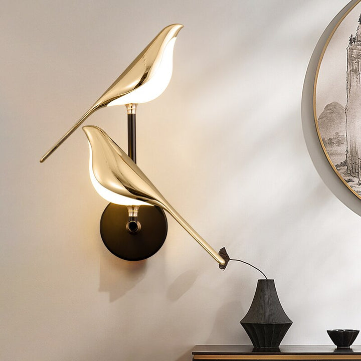 Decorative Bird LED Wall Lantern Noxord