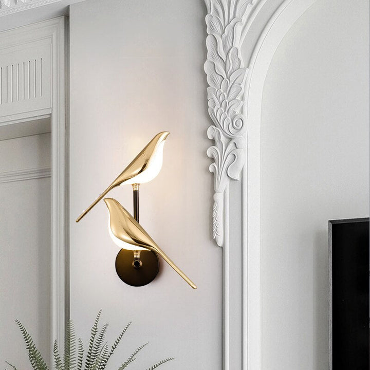 Decorative Bird LED Wall Lantern Noxord