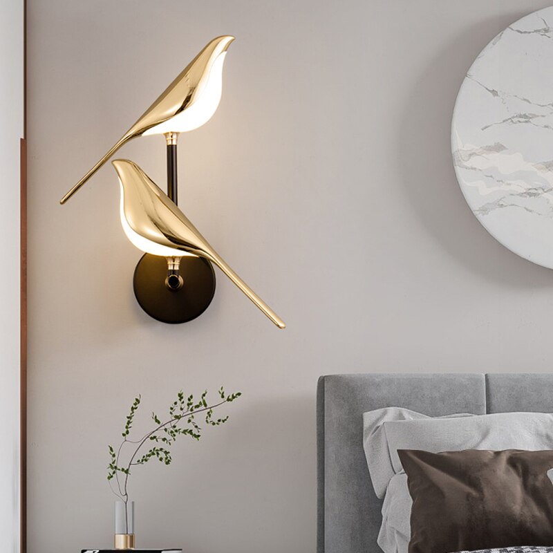 Decorative Bird LED Wall Lantern Noxord