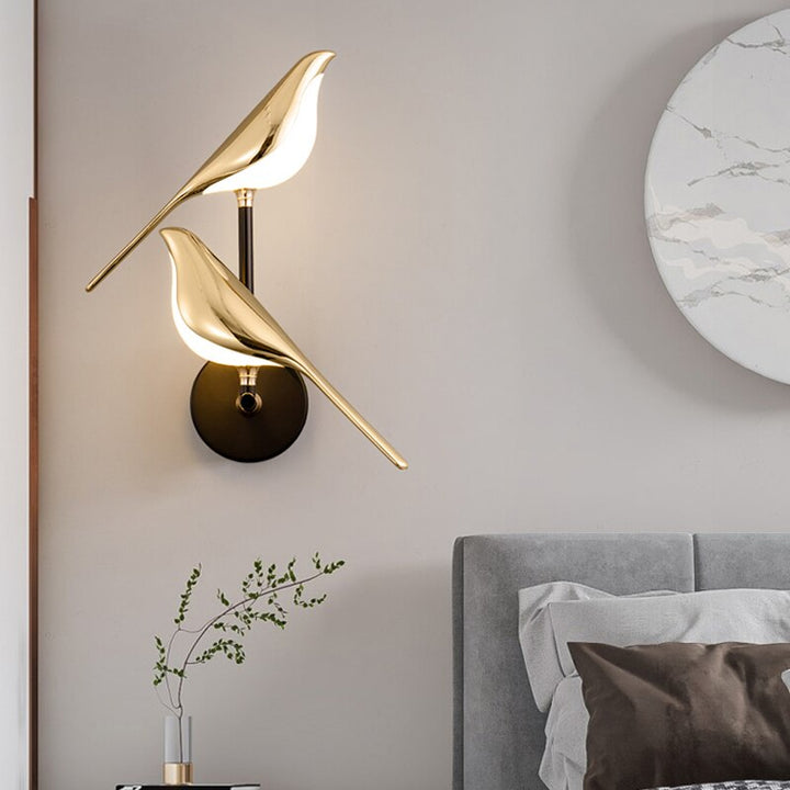 Decorative Bird LED Wall Lantern Noxord
