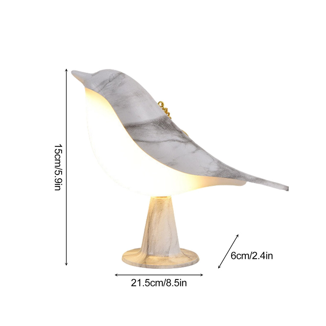 Modern Wood LED Table Lamp Bird Design | Kalsten