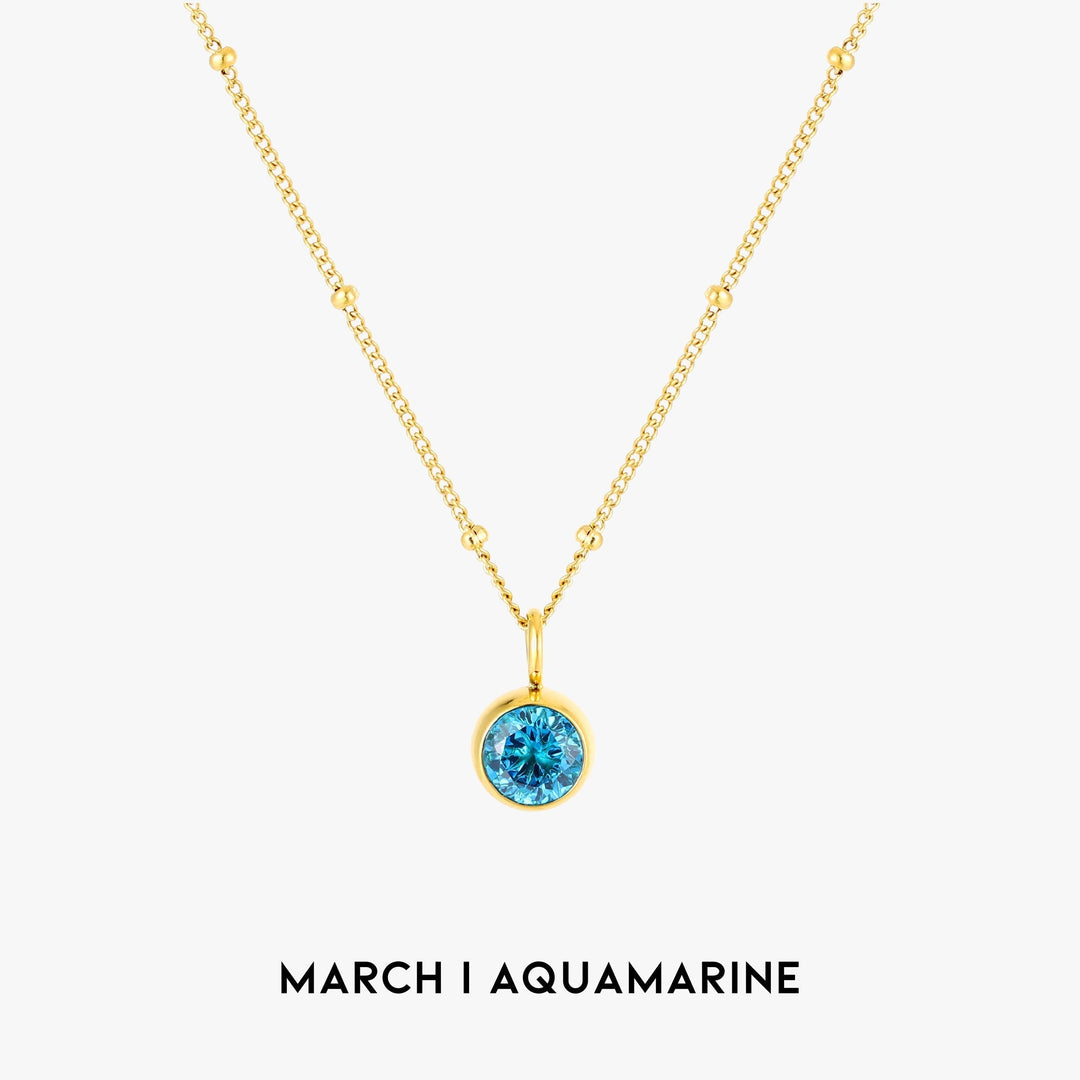 Birthstone Pendant Necklace