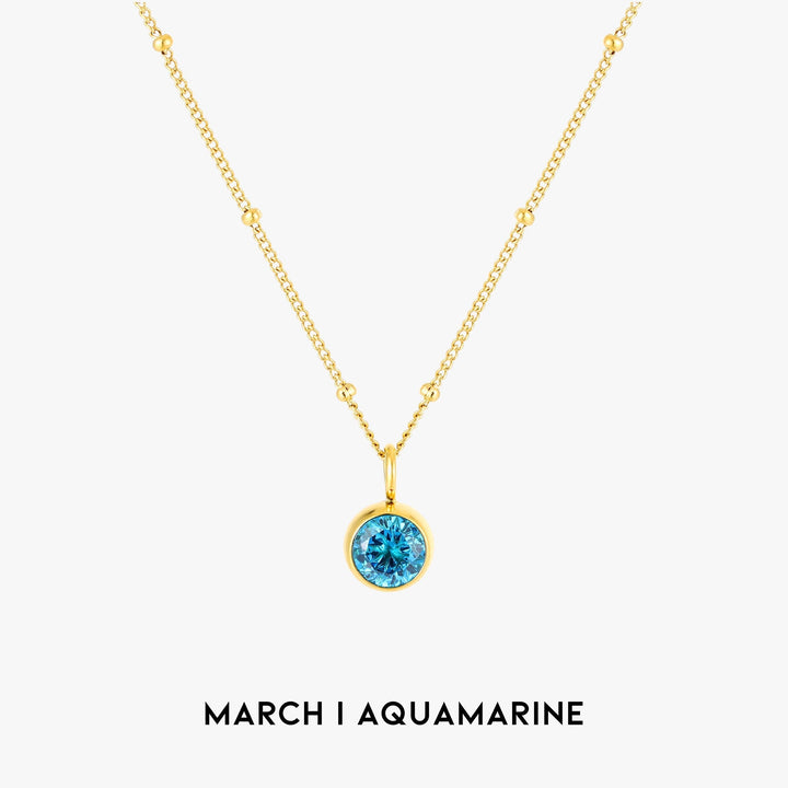 Birthstone Pendant Necklace