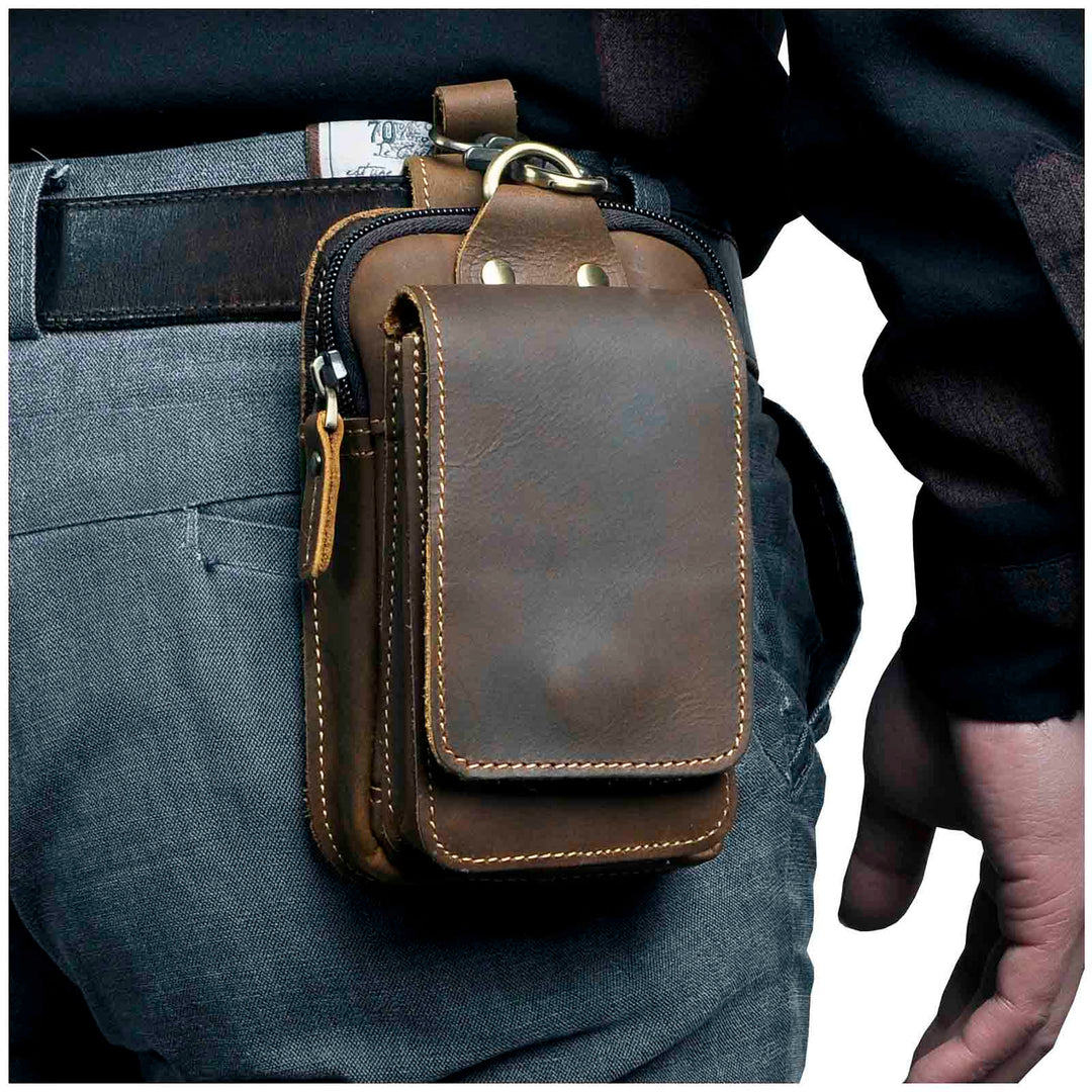 Kalsten | Men's High-Quality Leather Waist Bag - Guardian Leather