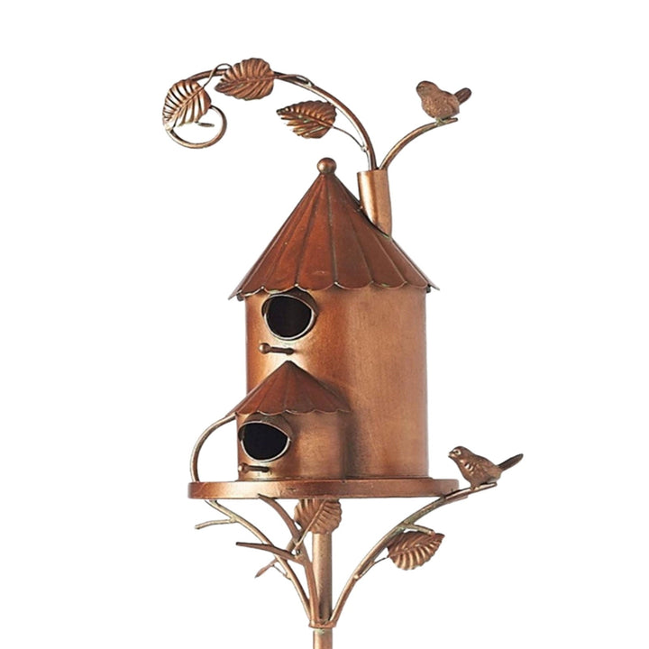 Kalsten | Metal Art Birdhouse on Garden Stake