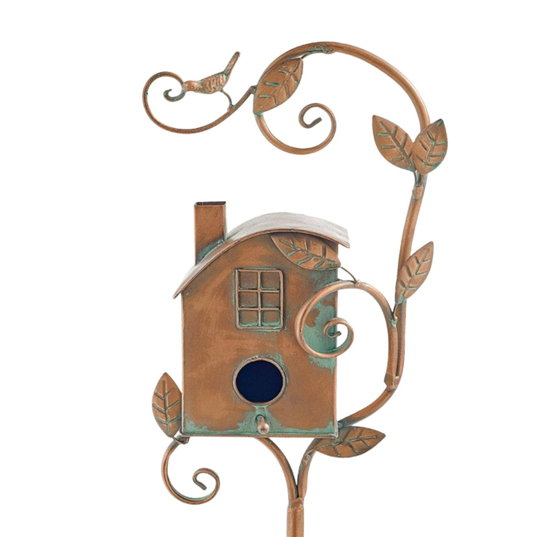 Kalsten | Metal Art Birdhouse on Garden Stake