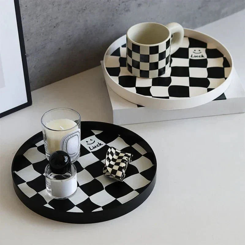 Kalsten | Monochrome Chessboard Storage Tray