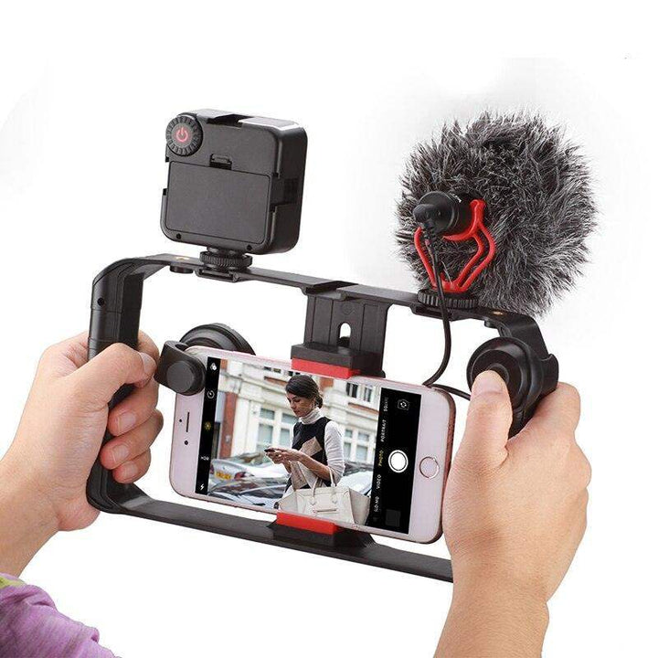 Kalsten | VideoGrip Smartphone Stabilizer – Professional Filmcage with Cold Shoe Mounts