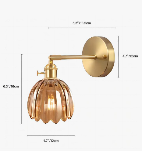 Flower Bud Tulip Glass Wall Light | Kalsten