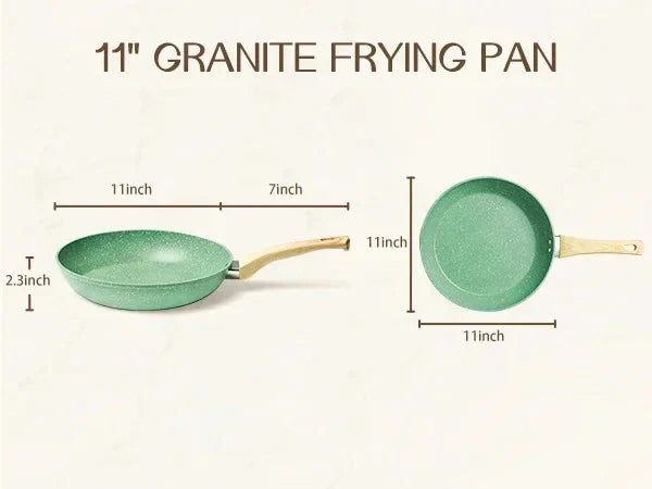 Nonstick Frying Pan Skillet Non Toxic Healthy Stone Cookware | Kalsten