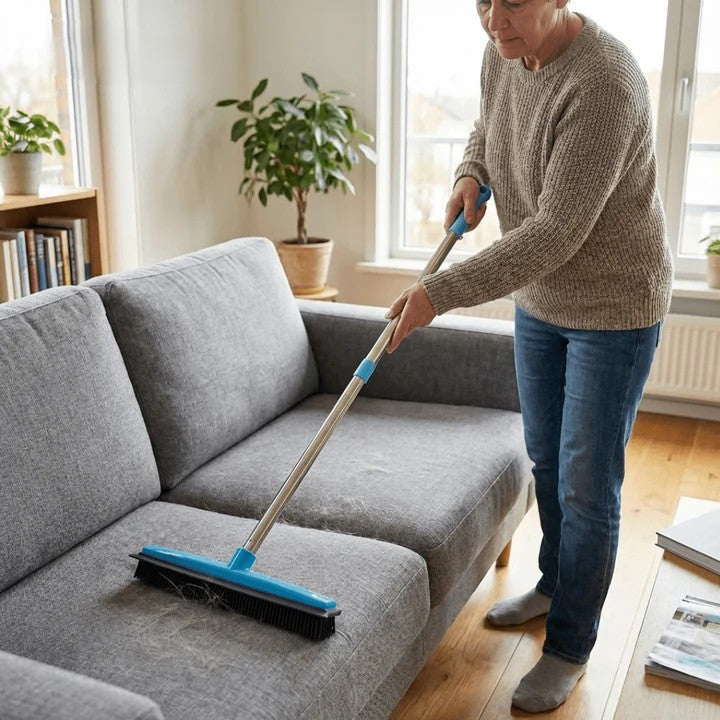 Pet hair remover broom with telescopic handle | Kalsten