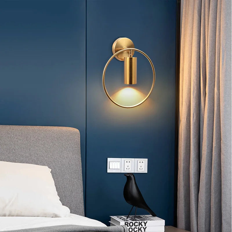 OpulentGlow Wall Lamp - Golden Elegance for Your Interior Noxord