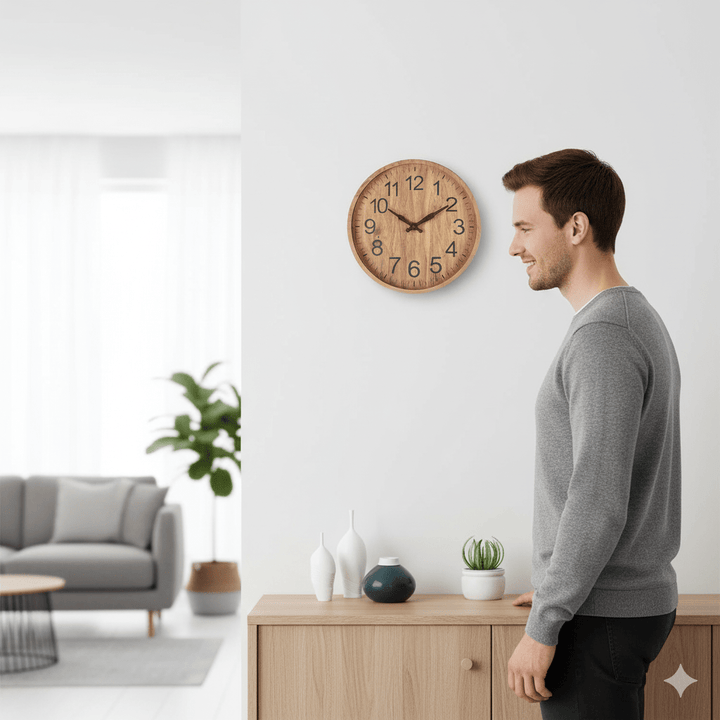 Kalsten | OAKTICK – Silent Wooden Wall Clock with Natural Charm