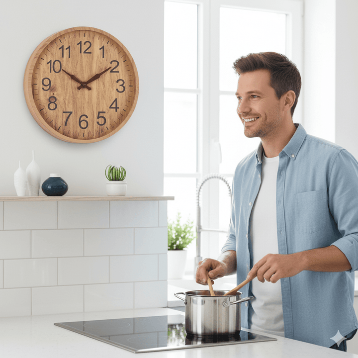 Kalsten | OAKTICK – Silent Wooden Wall Clock with Natural Charm