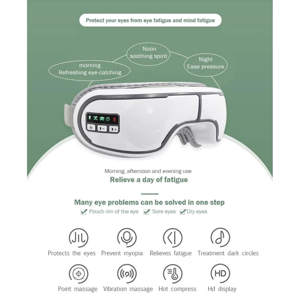 4-in-1 Multifunctional Eye Massage Glasses with Air Compression | Kalsten