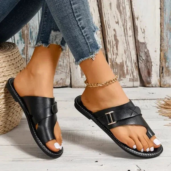 Kalsten | Women's Orthopedic Hallux Valgus Correction Leather Sandals
