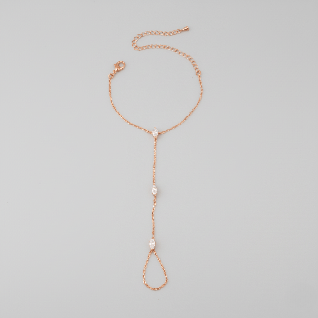 Kalsten | PalmGrace – Adjustable Finger Ring Palm Bracelet with Radiant Crystals