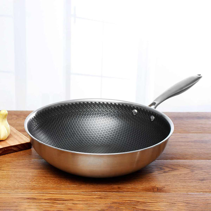 Kalsten | PanPro 30cm Stainless Steel Non-Stick Frying Pan