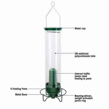 Squirrel-Proof Outdoor Hanging Bird Feeder Kalsten