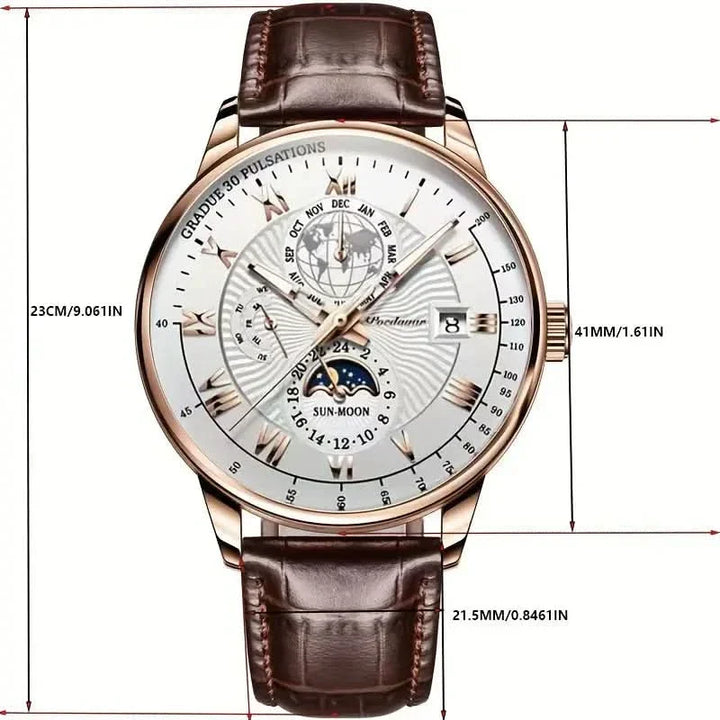 Kalsten | Mechanical Men’s Luxury Watch with Moonphase