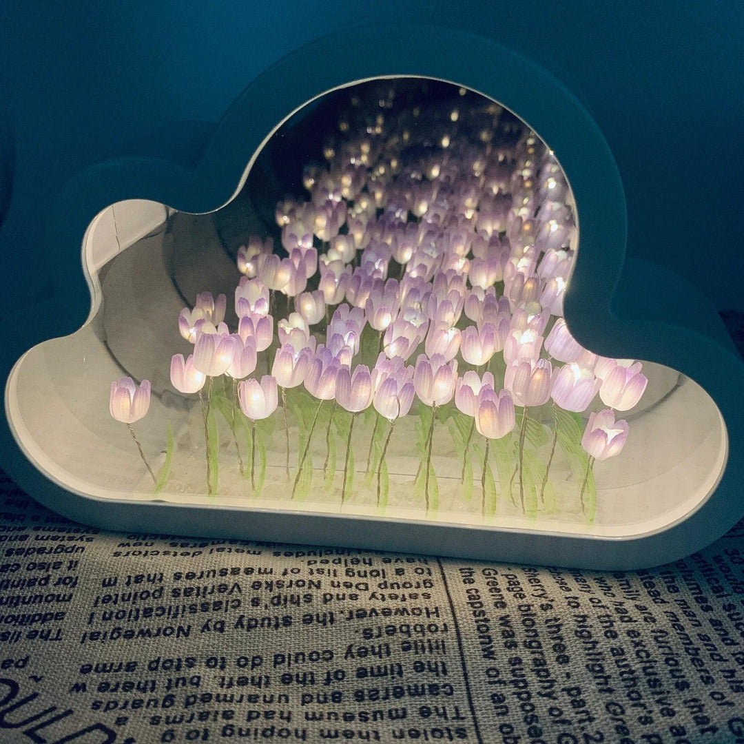 Tulip Cloud LED Mirror – Magic Light & Decorative Design | Kalsten