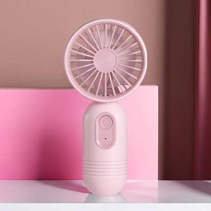 1PC Mini Portable Fan, USB Rechargeable, With 3 Speeds - Handheld Fan For Men And Women - Perfect For Office, Outdoor, Travel, And Camping | Kalsten