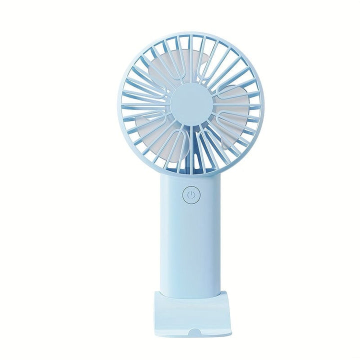1pc USB Handheld Mini Fan - Portable Electric Fan For Home, Office, And Travel - Rechargeable Battery Operated - Quiet And Powerful Cooling | Kalsten