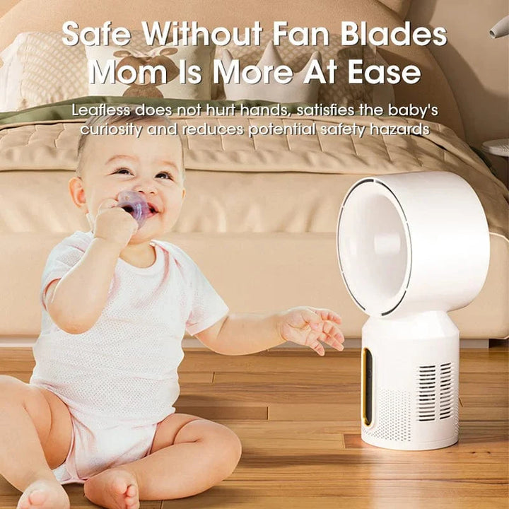 Desktop Bladeless Electric Fan Table Fan 5 Speed Tower Fan For Baby Cooler Air Conditioner USB Rechargeable Cooler Fan | Kalsten