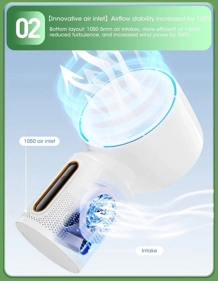 Desktop Bladeless Electric Fan Table Fan 5 Speed Tower Fan For Baby Cooler Air Conditioner USB Rechargeable Cooler Fan | Kalsten