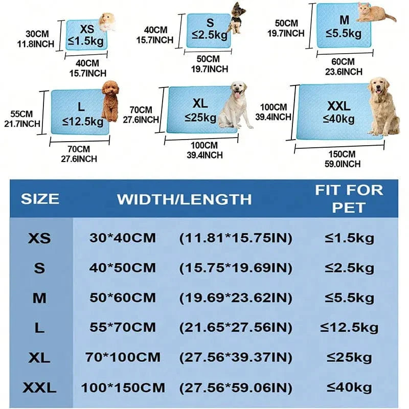 Dogs Self Cooling Mat Pet Cat Cooling Mat And Sleeping Pad For Pets Summer Cool Pads Blanket Washable Ice Silk Breathable Mat | Kalsten