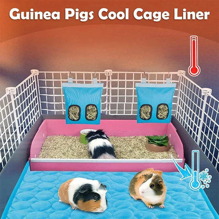 Guinea Pig Cage Liners Summer Small Animal Cooling Mat Breathable Hamster Pee Pad for Rabbit Cage Chinchilla Hedgehogs Pet Item | Kalsten
