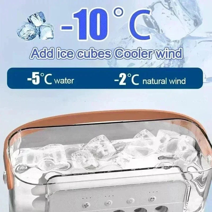 New 3 In 1 Fan Air Conditioner Household Mini Air Cooler LED Night Light Portable Humidifier Air Adjustment Fan Office Home Fan | Kalsten